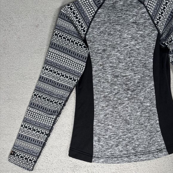 Kerrits Womens Size S Bit of Horses Sweater Jacket Full Zip Fair Isle Equestrian - Picture 15 of 15